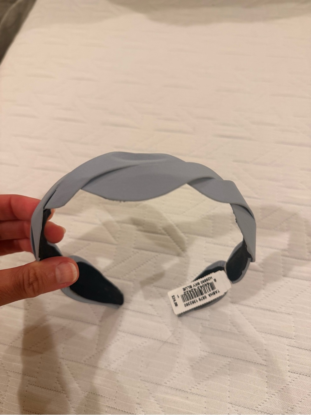 Tasha Twisted Headband in Light Blue